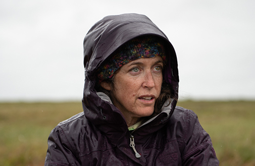 portrait of Sue during Alaska field work
